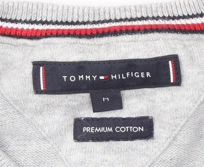 Tommy Hilfiger Men’s Grey Cotton Pullover Jumper M