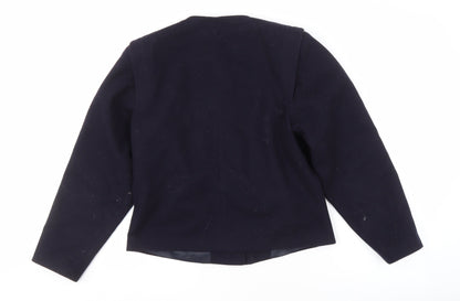 Alexon Women's Black Wool-Blend Buttoned Jacket