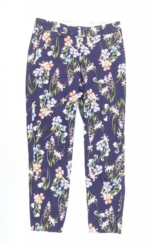 Monsoon Women's Floral Cropped Trousers, Size 8