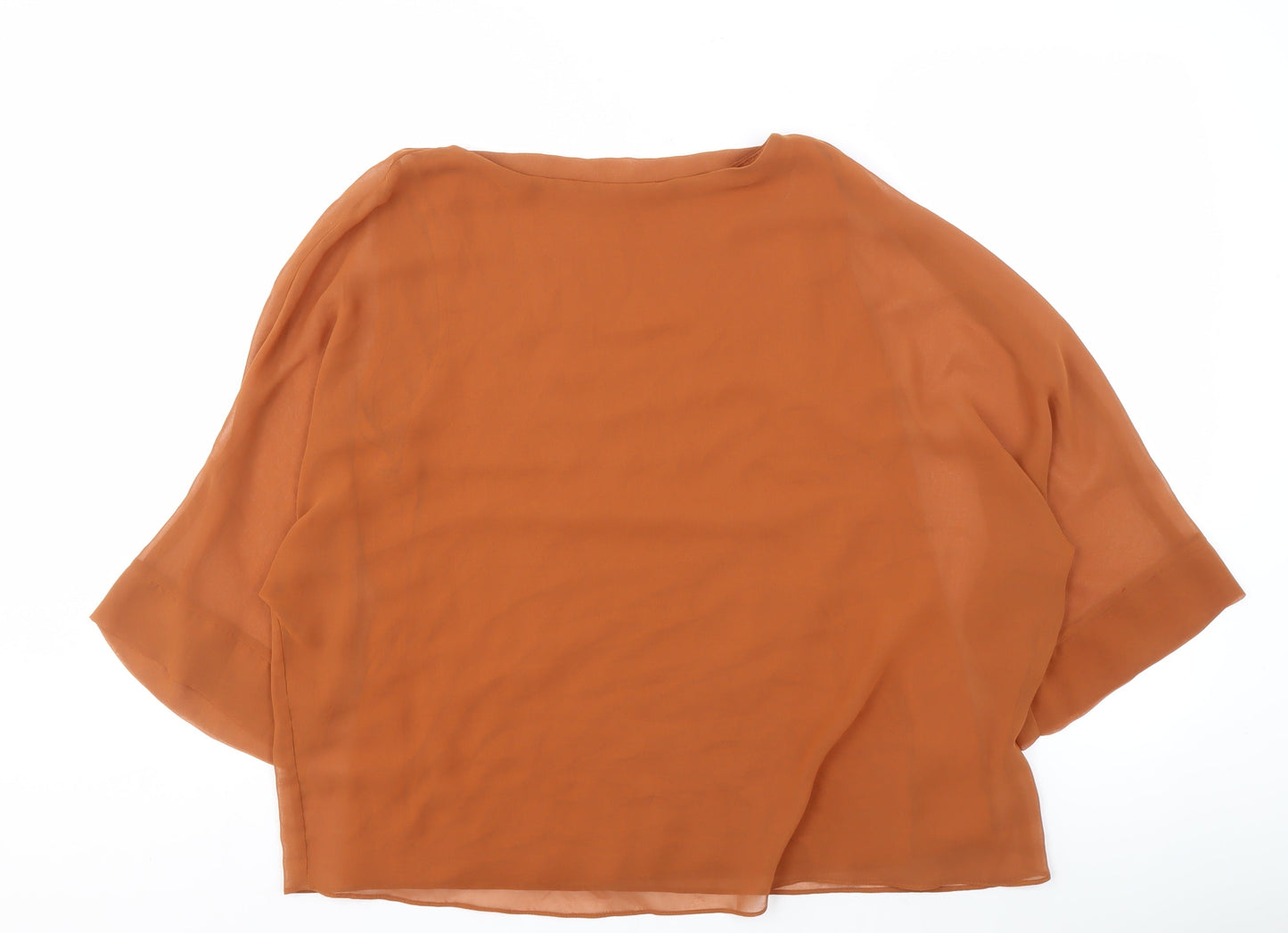 Womens UK Size M Wallis Brown Basic Blouse