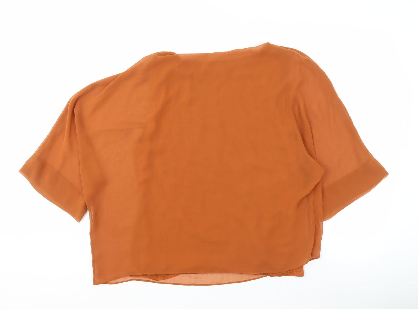Womens UK Size M Wallis Brown Basic Blouse