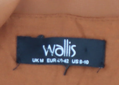 Womens UK Size M Wallis Brown Basic Blouse