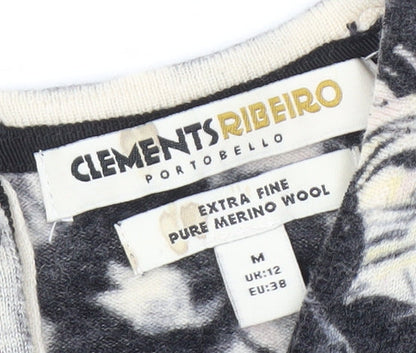 Clements Ribeiro Women's Floral Wool Pullover Jumper