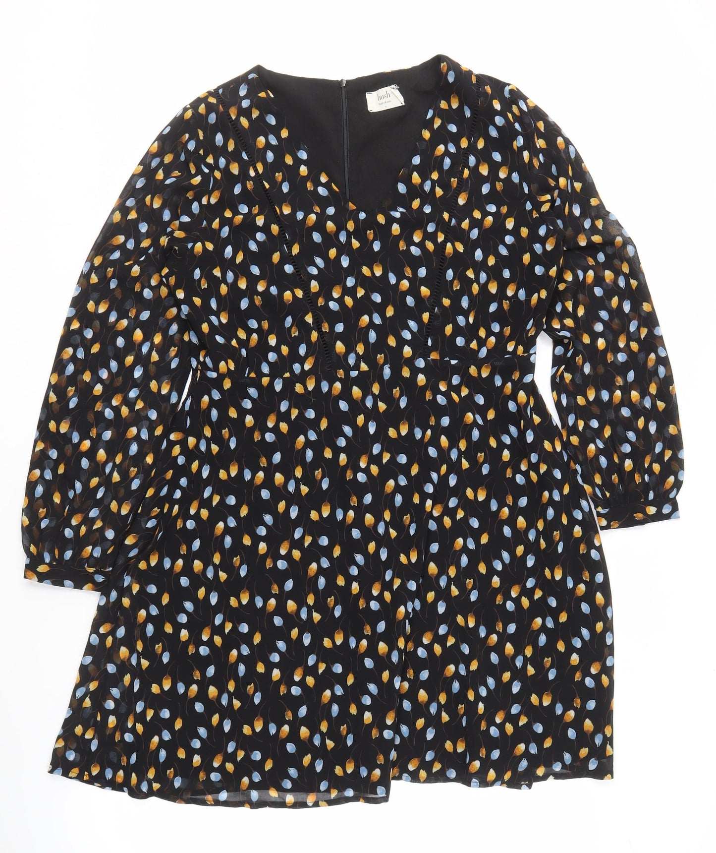 Hush Women's Multicoloured Floral Dress Size 14