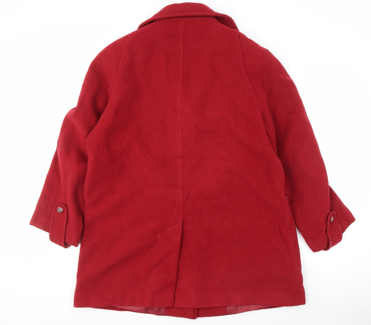 Womens UK Size 16 EWM Red Overcoat