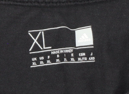 Adidas Men's XL Black Ronaldo T-Shirt Sports Style