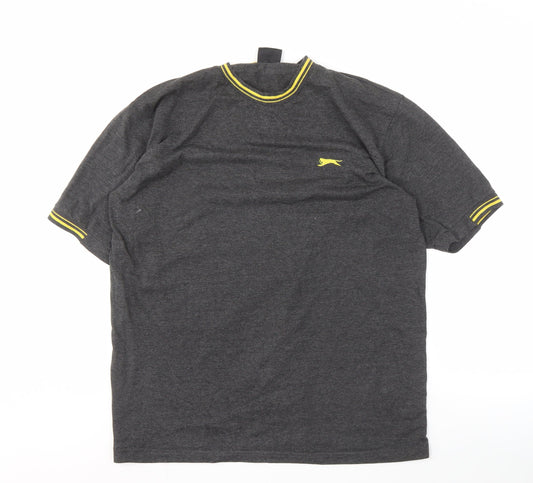 Slazenger Men's Grey Crew Neck T-Shirt, L