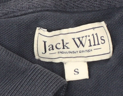 Jack Wills Men's Blue Polo Shirt Size S Short Sleeve