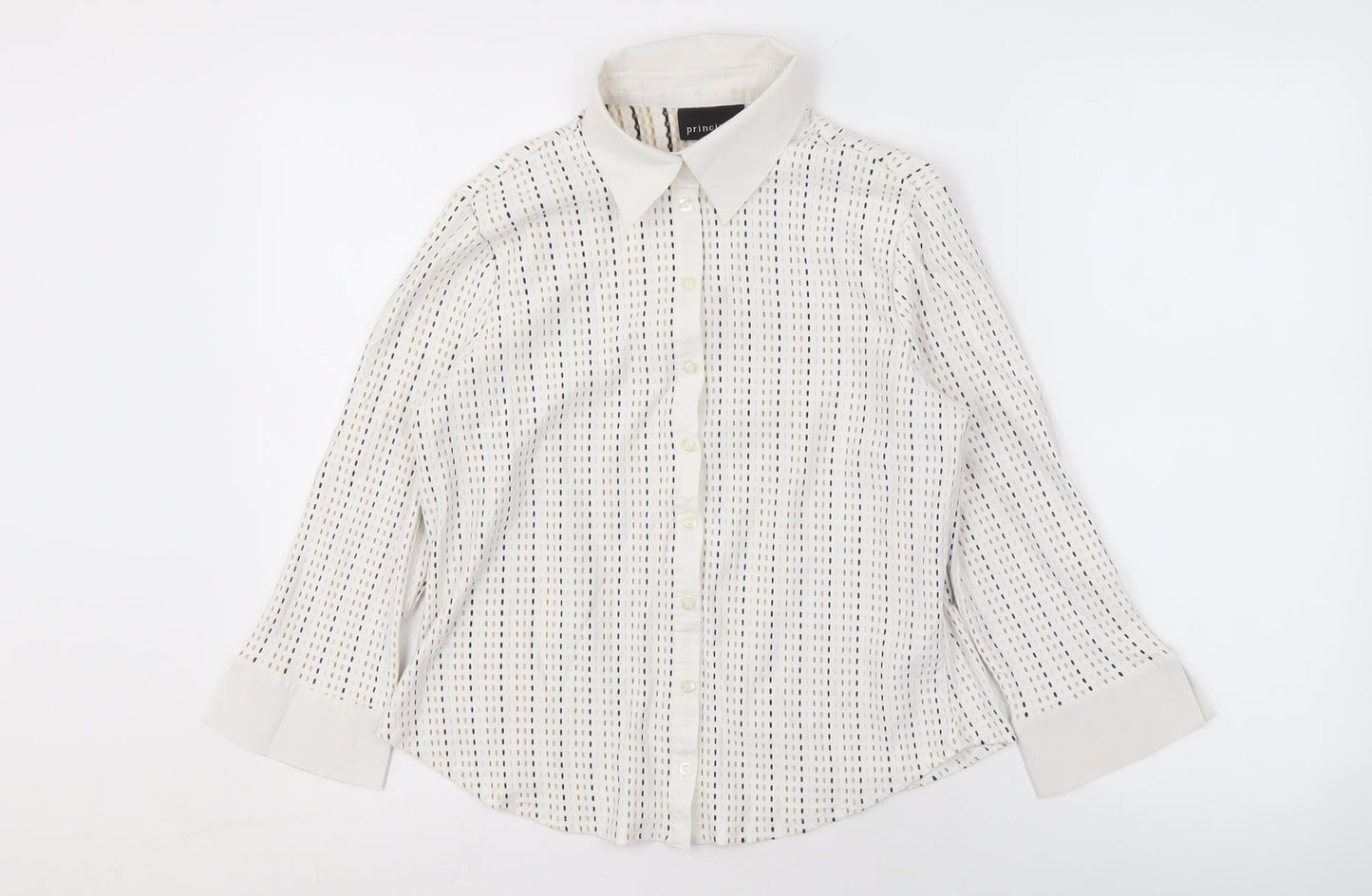 Womens UK Size 18 Principles Multicoloured Basic Button-Up