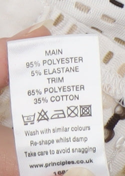 Womens UK Size 18 Principles Multicoloured Basic Button-Up