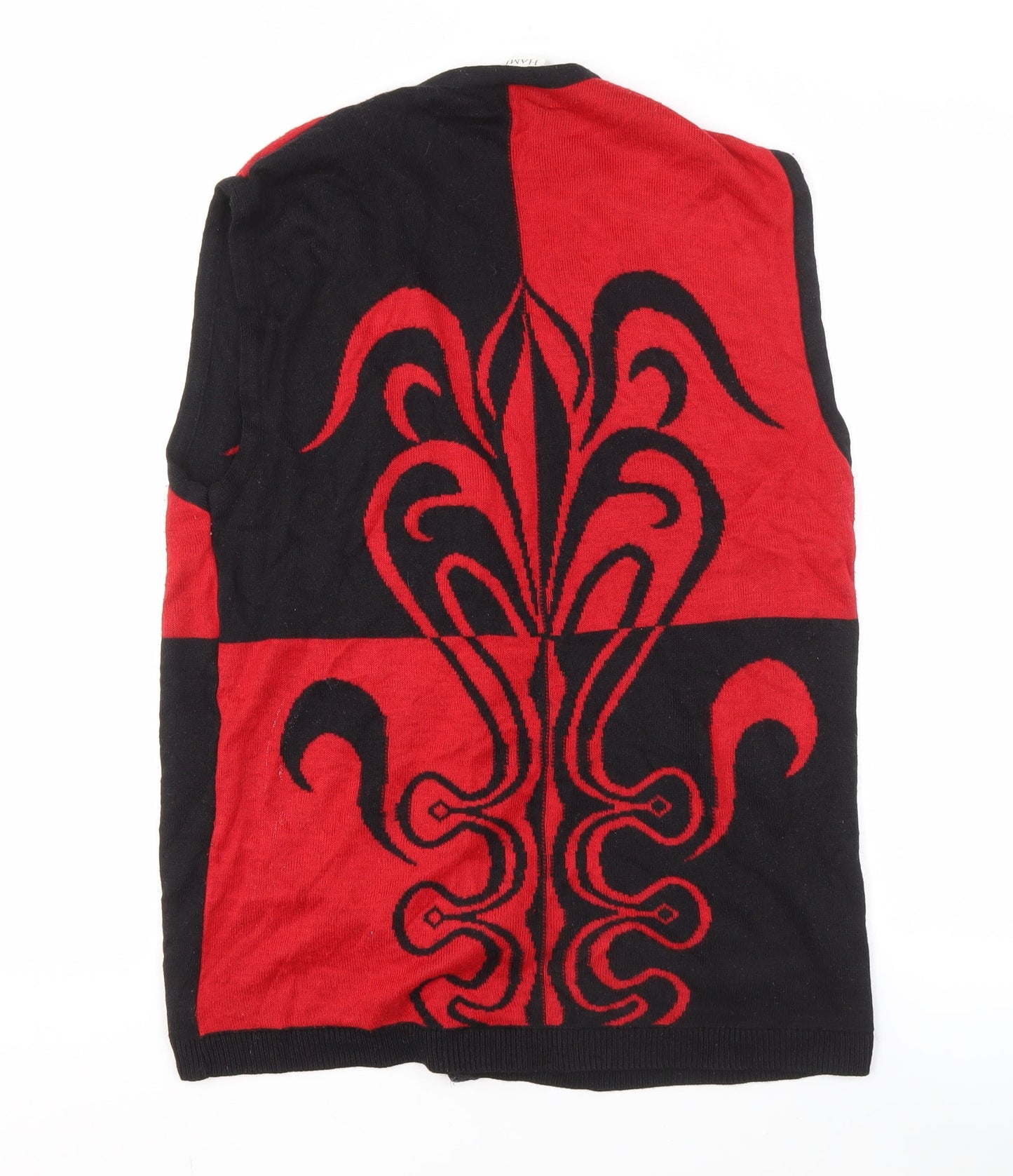 Hamells Women's Red and Black Cardigan - Size S