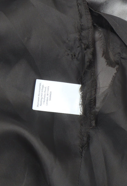 Monsoon Women's Black Floral Silk Sleeveless Dress