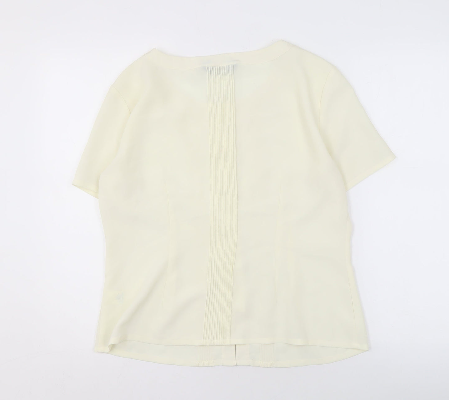 Debenhams Women's Ivory Blouse Size 16, Round Neck