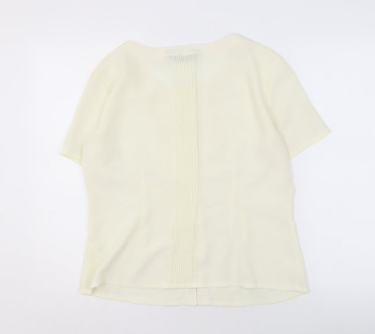 Debenhams Women's Ivory Blouse Size 16, Round Neck