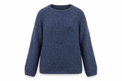 FatFace Women's Blue Wool Blend Pullover Jumper Size 8