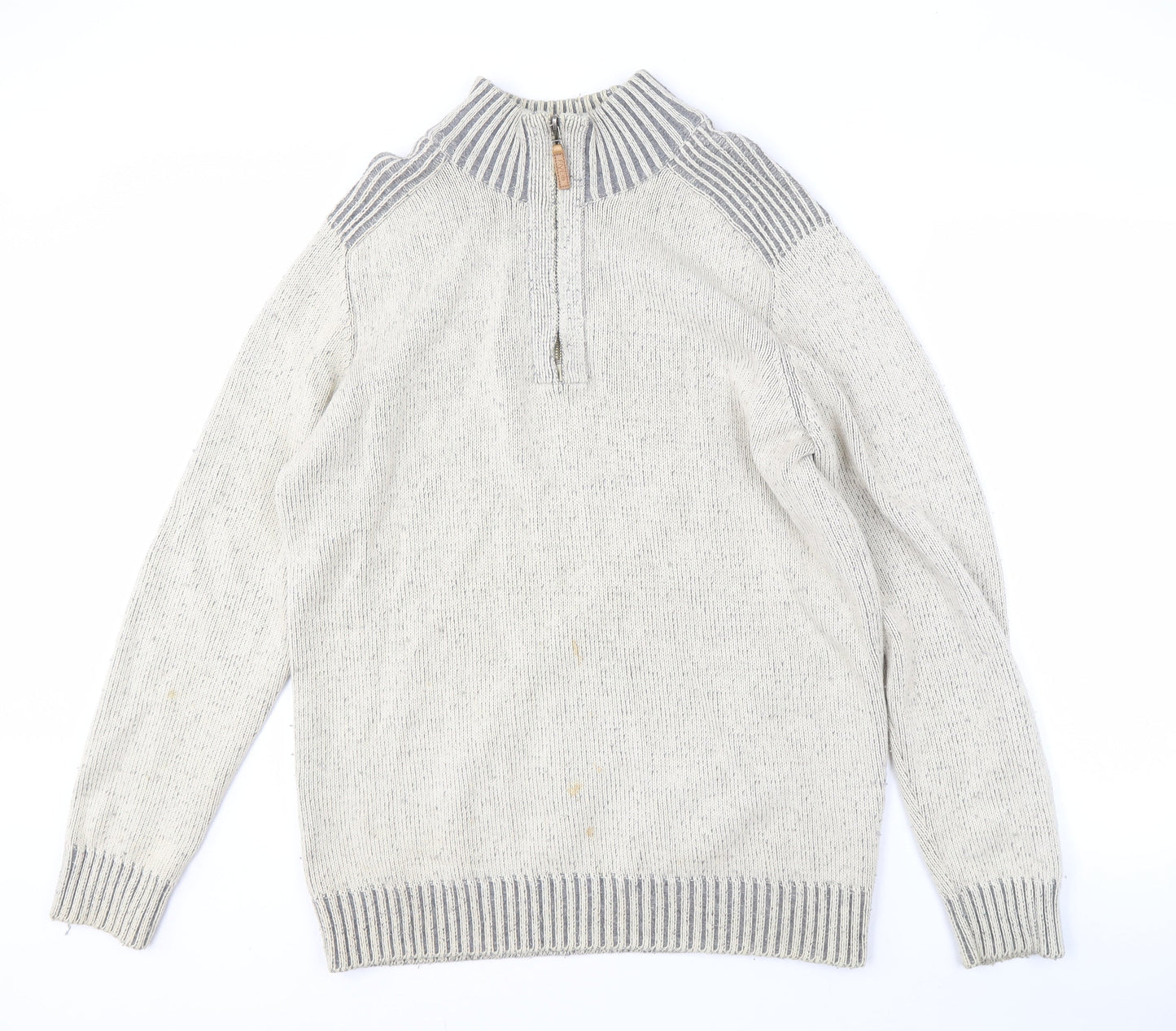 Maine New England Men's Grey Full Zip Jumper M