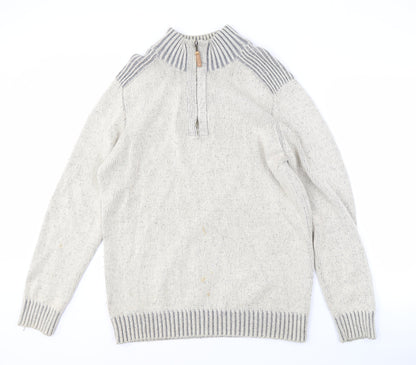 Maine New England Men's Grey Full Zip Jumper M