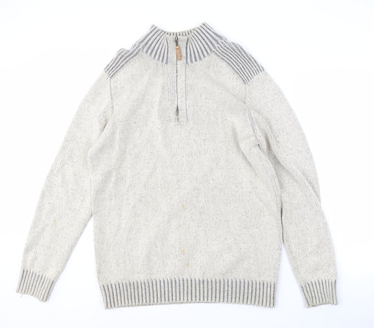 Maine New England Men's Grey Full Zip Jumper M