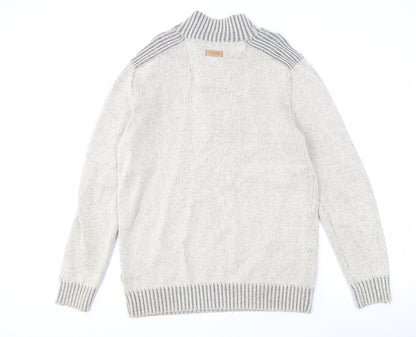 Maine New England Men's Grey Full Zip Jumper M