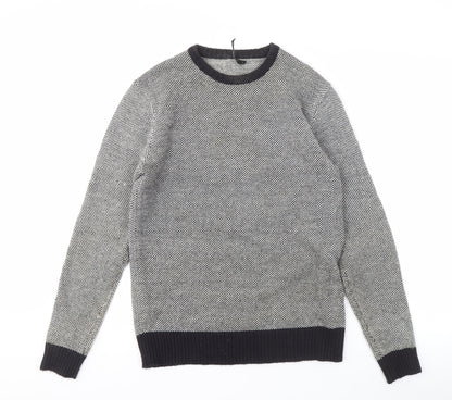 French Connection Men's Black Pullover Jumper, Size S