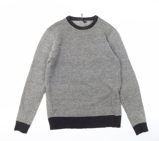 French Connection Men's Black Pullover Jumper, Size S