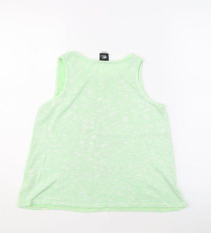 Disney Girls Green Tank Top - 11-12 Years, Cartoon Graphic