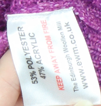 Womens UK Size L ISLE Purple Pullover Jumper