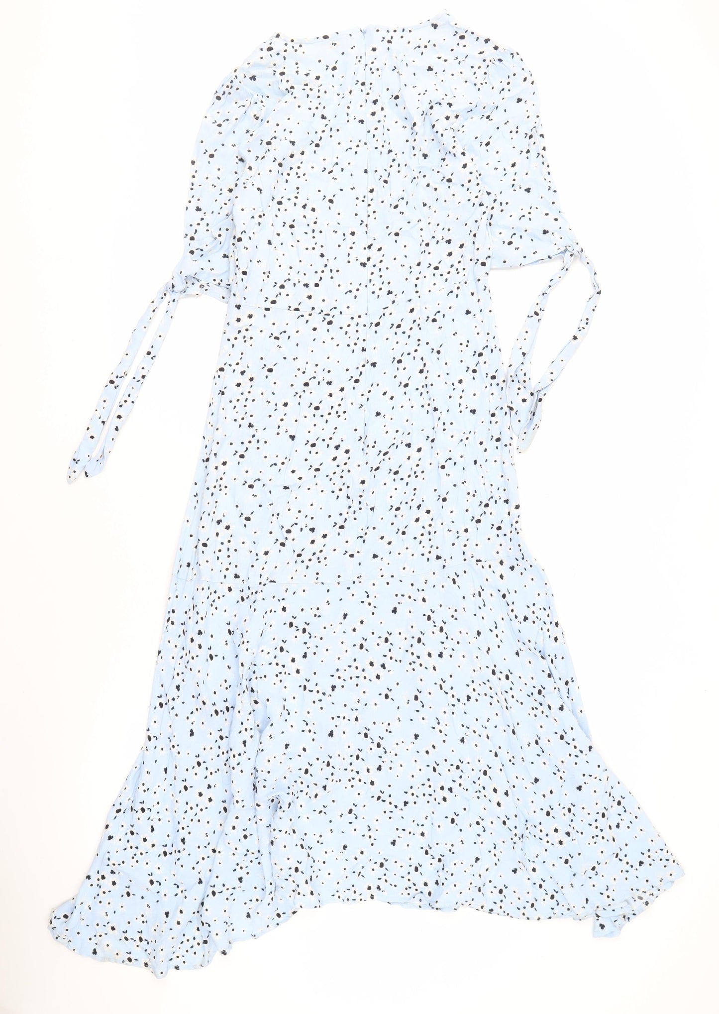 Monsoon Women's Blue Animal Print Dress Size S