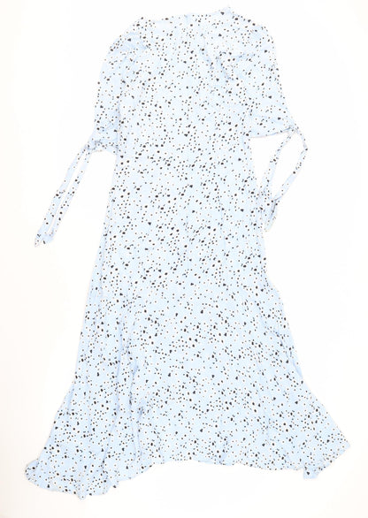 Monsoon Women's Blue Animal Print Dress Size S