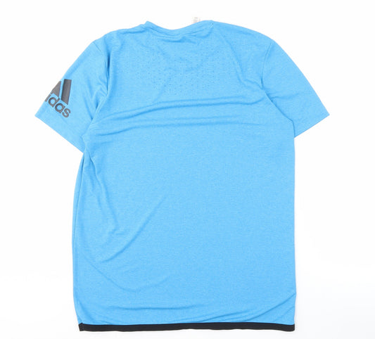 Adidas Men's Blue T-Shirt Size L for Training