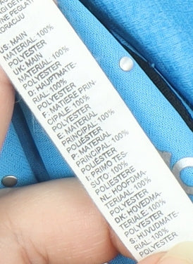 Adidas Men's Blue T-Shirt Size L for Training