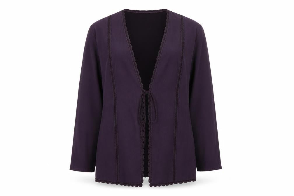 Womens UK Size 16 Ann Harvey Purple Basic Jacket