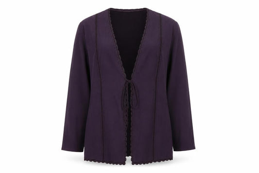 Womens UK Size 16 Ann Harvey Purple Basic Jacket