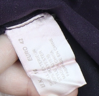Womens UK Size 16 Ann Harvey Purple Basic Jacket