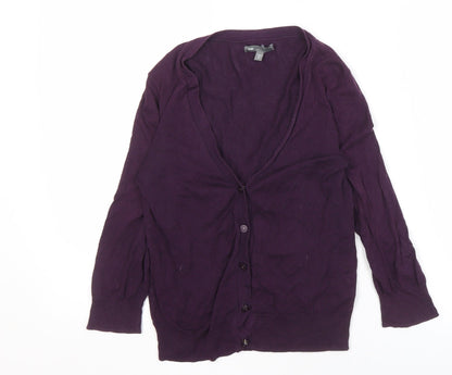 Gap Women's XS Purple Cardigan with Button Accent