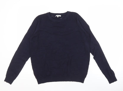 Womens UK Size S Sandwich Blue Pullover Jumper