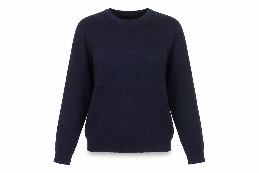 Womens UK Size S Sandwich Blue Pullover Jumper