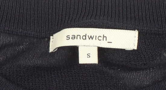 Womens UK Size S Sandwich Blue Pullover Jumper