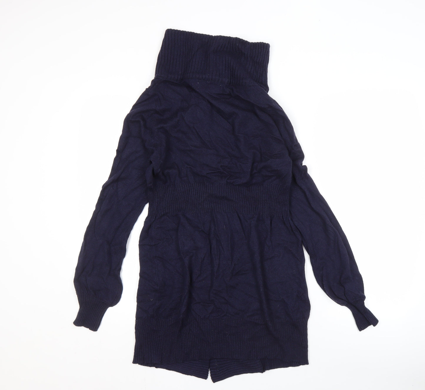 Jovonna London Women's Blue Cardigan, Size 12, High Neck