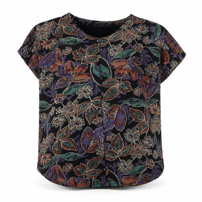 Womens UK Size One Size Look Multicoloured Basic Blouse