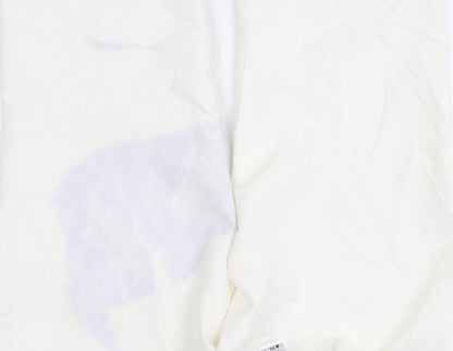 Womens UK Size L Zara   White Trousers