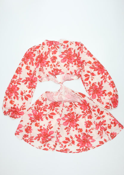 Parisian Women's Pink Floral Dress Size 12