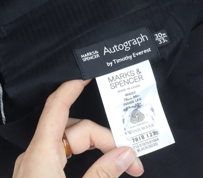 Marks and Spencer Men's Black Dress Pants, Size M