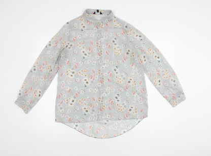 New Look Women's Floral Blouse, Multicoloured, Size 12