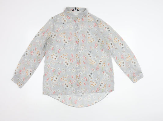 New Look Women's Floral Blouse, Multicoloured, Size 12