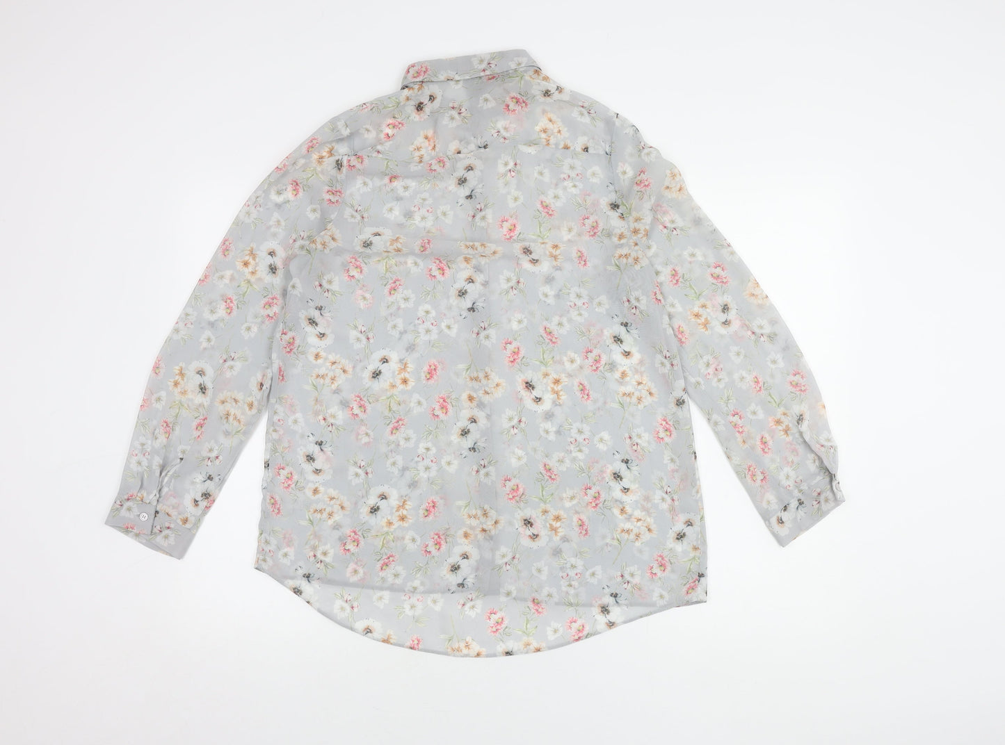 New Look Women's Floral Blouse, Multicoloured, Size 12