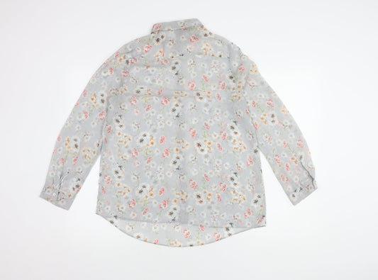 New Look Women's Floral Blouse, Multicoloured, Size 12