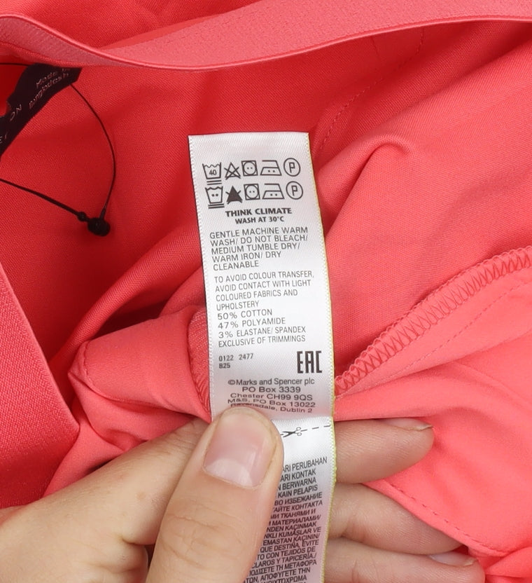 Womens UK Size 14 Marks and Spencer   Pink Trousers