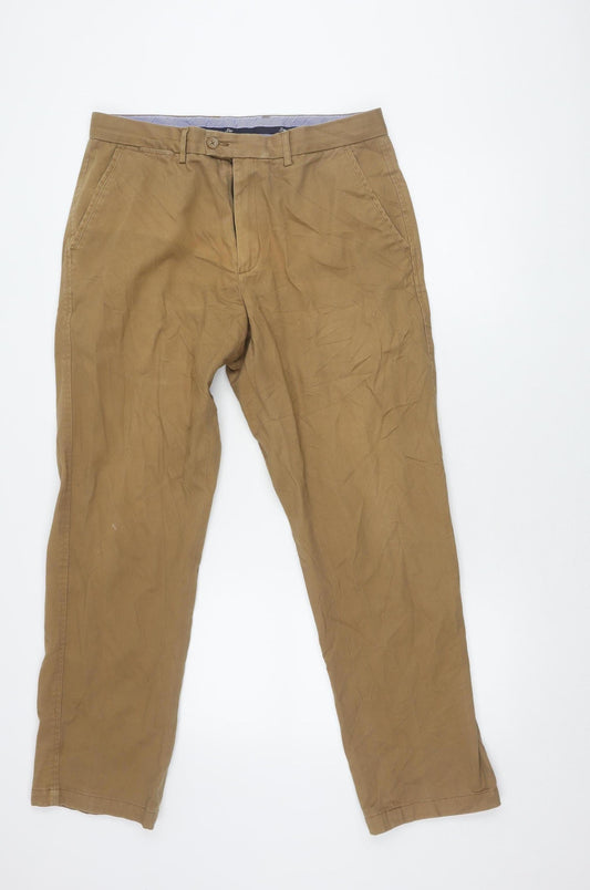 Samuel Windsor Men's Brown Chino Trousers 34R