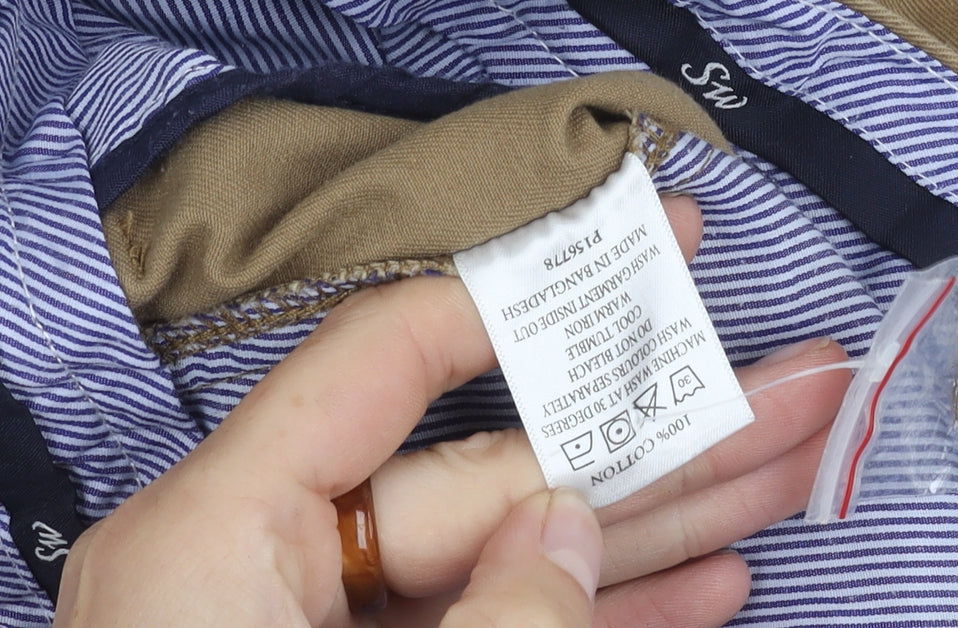 Samuel Windsor Men's Brown Chino Trousers 34R